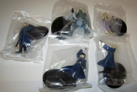 2004 ARTBOX FULL METAL ALCHEMIST TOY FIGURES LOT OF (5) NEW L@@K Cover