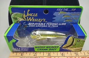 2011 UNCLE WESLEY'S Adjustable Lure 1/3oz. Water Weaver Crank Bait Redeye Sunny - Picture 1 of 4