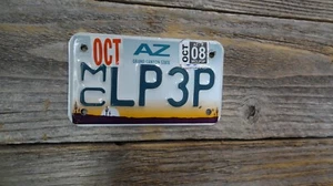 2008 Arizona Motorcycle Grand Canyon State embossed motorcycle license plate!!!! - Picture 1 of 2