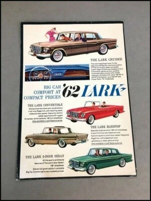 1962 Studebaker Lark Original Sales Brochure Catalog Cruiser Daytona Convertible - Image 1 of 4