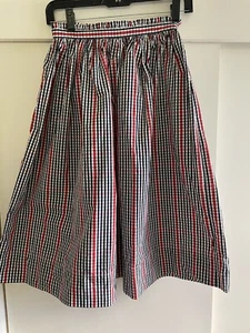 Molo Girls Brisa Skirt size 10 (134-140 )plaid Red/blue/white Fourth Of July - Picture 1 of 4