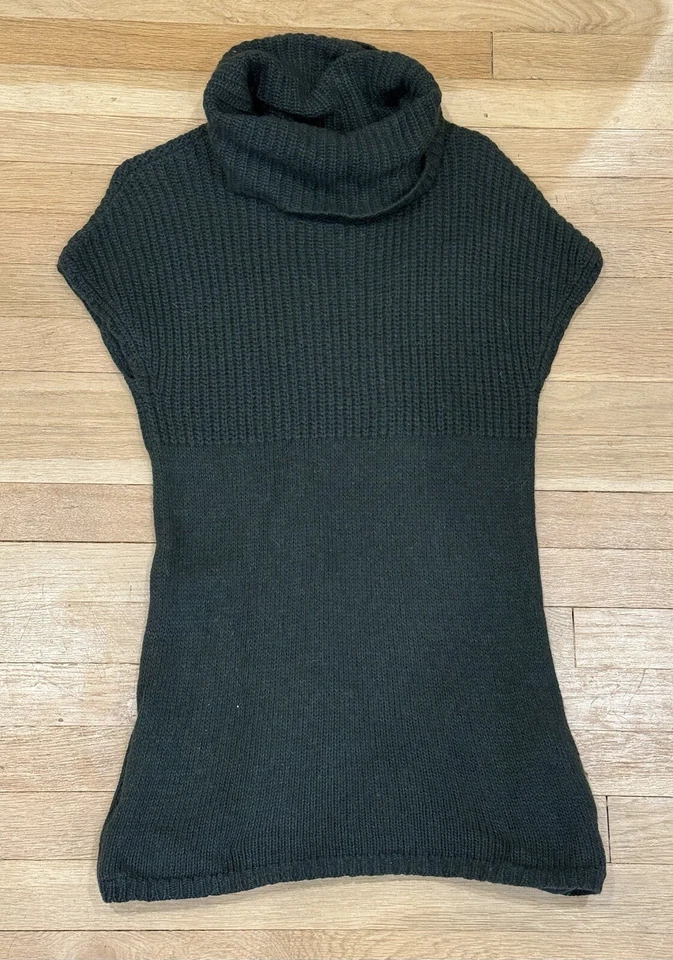 Theory Green Wool Cashmere Mohair Sweater Tunic Dress S P - Imagem 1 de 1