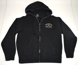 Vintage Sweatshirt Size S/M 80s 90s Huntington Beach Surf & Sport Black Hoodie - Picture 1 of 12