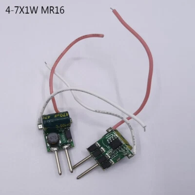 4-7X1W 7X1W  DC12V MR16 LED Driver 300mA For 4W 5W 6W 7W LED High Power Lamp - Image 1 of 4