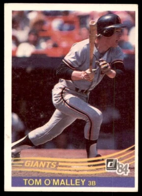 1984 Donruss Tom O'Malley . San Francisco Giants #601 - Image 1 of 2