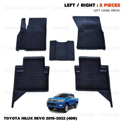 Резиновый 3D напольный коврик LHD подходит для Toyota Hilux Revo SR5 Rocco 2015–2022 - Изображение 1 из 4