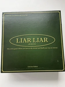 Liar Liar Trivia Board Game Who Lies Wins Pants on Fire VGC. Sealed cards - Picture 1 of 8
