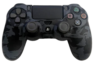 Silicone Cover For PS4 Controller Case Skin - Black Camo - Bild 1 von 3