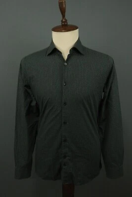 J. Lindeberg Slim Fit Floral Long Sleeve Button Down Round Cuff Shirt Size M - Image 1 of 4