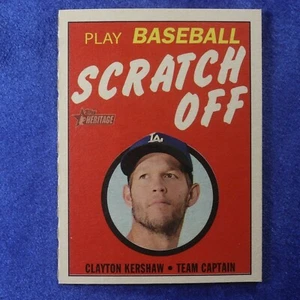 2019 Topps Heritage #10: Clayton Kershaw [Scratch Off] (INS-173) - Picture 1 of 1