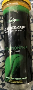 Dunlop Sport Tennis Balls Yellow Championship Hard Court 3 Balls - Picture 1 of 2