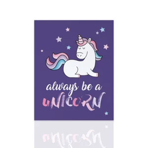 Quadro moderno per bambini Unicorno - ideale per la cameretta nascita regalo  - Picture 1 of 9