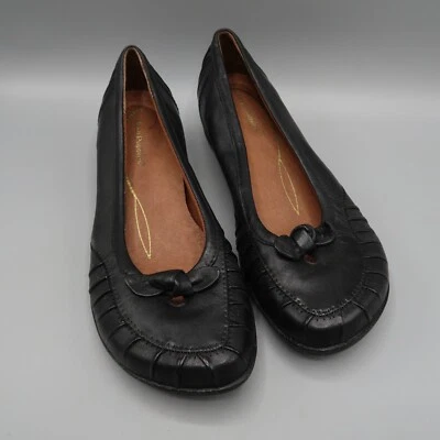 Zapatos Mocasines Hush Puppies para Mujer 6.5 M Sin Cordones Cuero Negro Foto 1 de 4