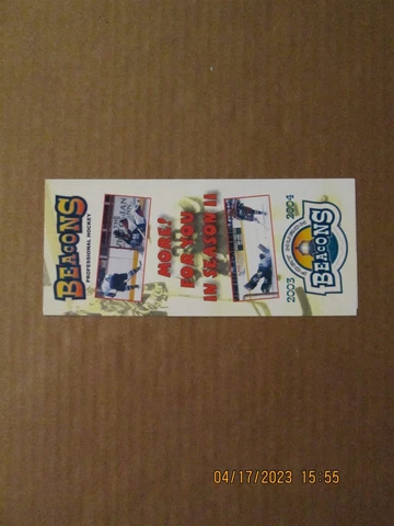ECHL Peoria Rivermen Vintage Circa 2001-2002 Team Logo Season Tickets Guide Cover