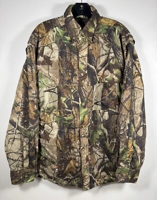 RedHead Medium Realtree APG Camo Long Sleeve Button Up Fishing Hunting Shirt - Image 1 of 4