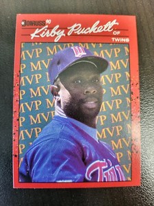 1990 Donruss Kirby Puckett MVP card BC-8