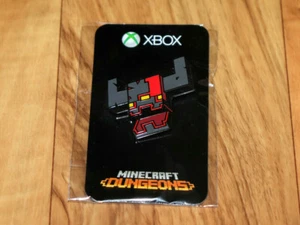 Minecraft Dungeons Promo Pin Badge Gamescom 2019 Nintendo Switch PS4 Xbox One - Picture 1 of 7
