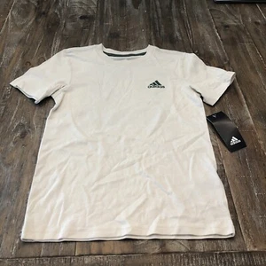 adidas Boys' Short Sleeve Back to Nature Camo T-Shirt Ivory XS - Picture 1 of 3