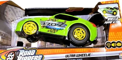 Road Rippers Ultra Wheelie Nissan 370 Z Car Toy State Green Lights Sound Ages 3+ - Image 1 of 3