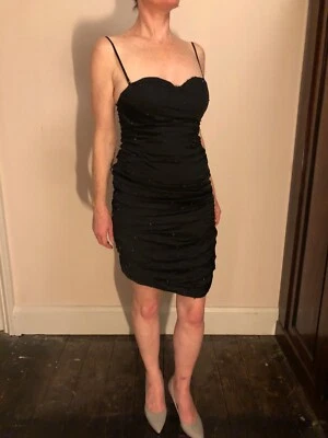 Vestido de noche Agent Provocateur Mareko negro talla 4 grande Foto 1 de 4