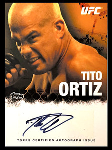 TITO ORTIZ 2010 TOPPS CERTIFIED AUTOGRAPH UFC MMA TRADING CARD AUTO #FA-TO