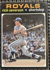 1971 Topps Baseball Rich Severson #103 NM+