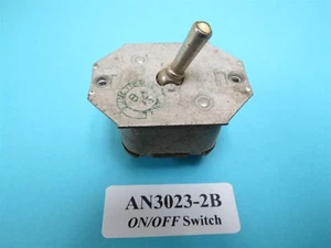 AN3023-2 B Cutler Hammer ON/OFF Toggle Switch New Surplus Vintage WWII Aircraft - Picture 1 of 4