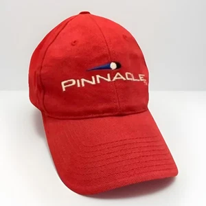 Pinnacle Hat Golf VTG Retro Adult Adjustable Y2K PGA Red White Gift Prep Golfing - Picture 1 of 12