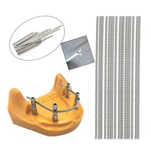 Laboratorio dental retenido con implantes Flat Flex 3 tres hilos torsión fortalecer alambre Ti - Imagen 1 de 14