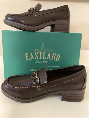 NUEVO EASTLAND Nora Talla 9 Marrón Con Espuma con Memoria Zapatos Oxford Foto 1 de 4