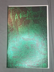 A NIGHTMARE ON ELM STREET PARANOID #1 GREEN FOIL LEATHER COVER NM - Picture 1 of 3