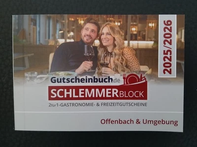 Schlemmerblock 2025/2026 Gutscheinbuch Offenbach NEU!! - Bild 1 von 2