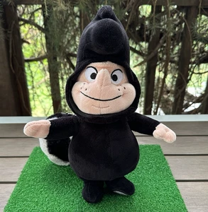 Disney Store Peter Pan Tootles Lost Boys Plush Character Black Skunk 12" Used - Picture 1 of 13