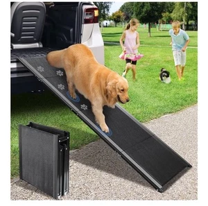 Dog Ramp, Dog Ramp for Car with Anti-Slip Surface, 63''x17.3'' Folding Pet Ra... - Picture 1 of 4