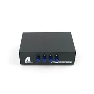 4-Way AV Audio Video Switcher for Easy Source Switching - Compact Design - Bild 1 von 7