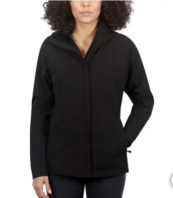 Chaqueta para mujer Kirkland Soft Shell cremallera completa talla pequeña negra nueva con etiquetas Foto 1 de 3