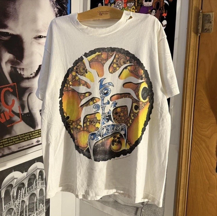 Винтажная футболка 1994 Lollapalooza Tour 90-е рок гранж - оригинальная - размер X-Large - Изображение 1 из 4