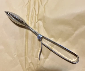Pampered Chef  Serving Tongs 2565 Double Spoon Large Stainless Retired - Picture 1 of 2