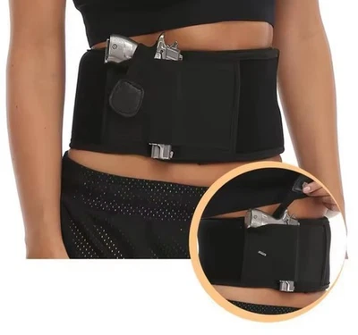 Tactical Belly Band Holster Pistol Handgun Gun Concealed Carry Waist Hidden 45" - Image 1 of 4