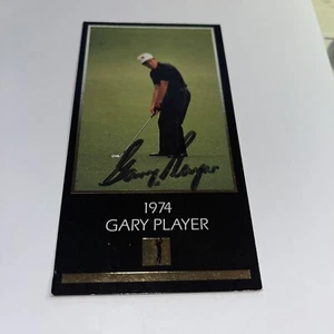 Gary Player Signed 1974 Black Masters Golf Card - Picture 1 of 1