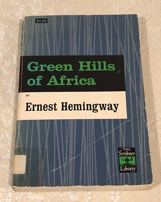 Green Hills of Africa by Ernest Hemingway 1935 Paperback The Scribner Library Foto 1 de 4