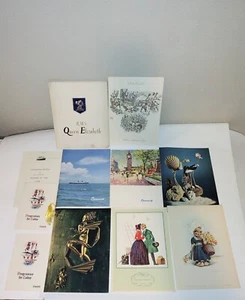 Cunard Line RMS Queen Elizabeth Mein Reisebuch mit Menüs, Programmen + mehr 1962 - Bild 1 von 3