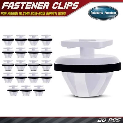 Retenedor de clip de moldura basculante y moldura exterior de 8 mm 20 piezas con sellador para Nissan Foto 1 de 4