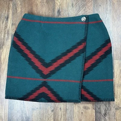 EUC Ralph Lauren MINI Skirt Polo COUNTRY Western SERAPE Indian WOMEN Medium VTG - Image 1 of 4