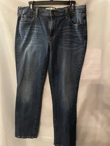 Levis 505 Womens Jeans Medium Blue Wash Straight Leg Size 14M - Picture 1 of 5