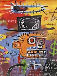Jean-Michel Basquiat Like Serigraph - Picture 1 of 4