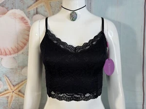 Avidlove Spitzen Bralette Damen Spaghettiträger Tank Top V-Ausschnitt Slim Basic Cami S - Bild 1 von 9