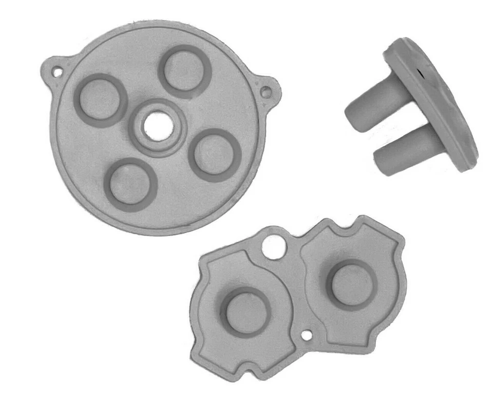 *NEW* Nintendo Game Boy Advance GBA System Button Rubber Pads Set Original Gray - Image 1 of 1