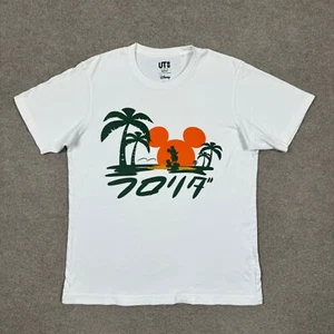 Disney x Uniqlo Men's Shirt Size S White Short Sleeve Mickey Mouse Graphic Tee - Picture 1 of 8