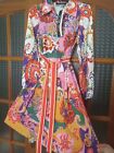 Dalia MacFee Dress Mod  Floral Design Fashion Sash/belt  Size Small New W/tags